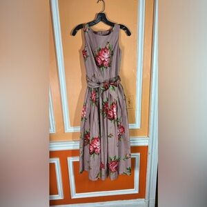 DOLCE&GABBANA
Floral belted cotton midi dress